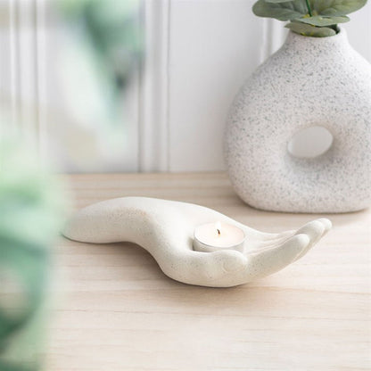 Open Hand Tealight Holder 🇬🇧