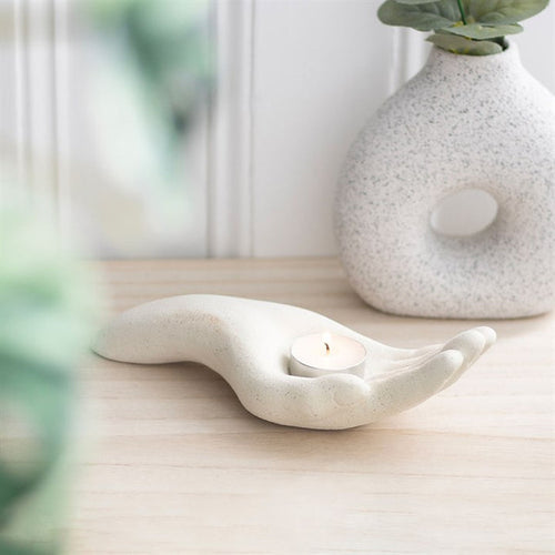 Open Hand Tealight Holder 🇬🇧