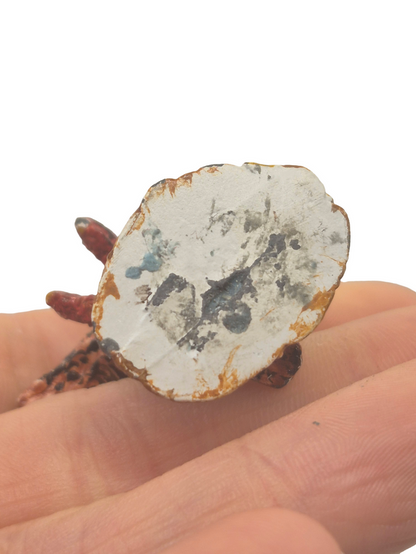 Painted Metal Figurine – 2 Turkeys