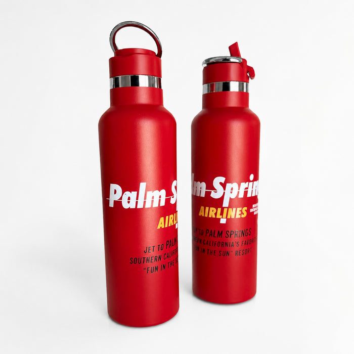 Palm Springs Airlines Thermal Water Bottle - Red