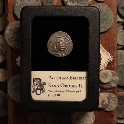 Parthian Empire, King Orodes II, Silver Drachm - 57 to 38 BCE - Ancient Persia