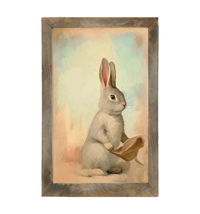 Pastel bunny posing