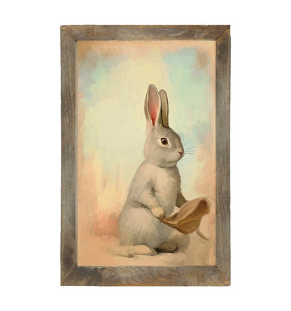 Pastel bunny posing