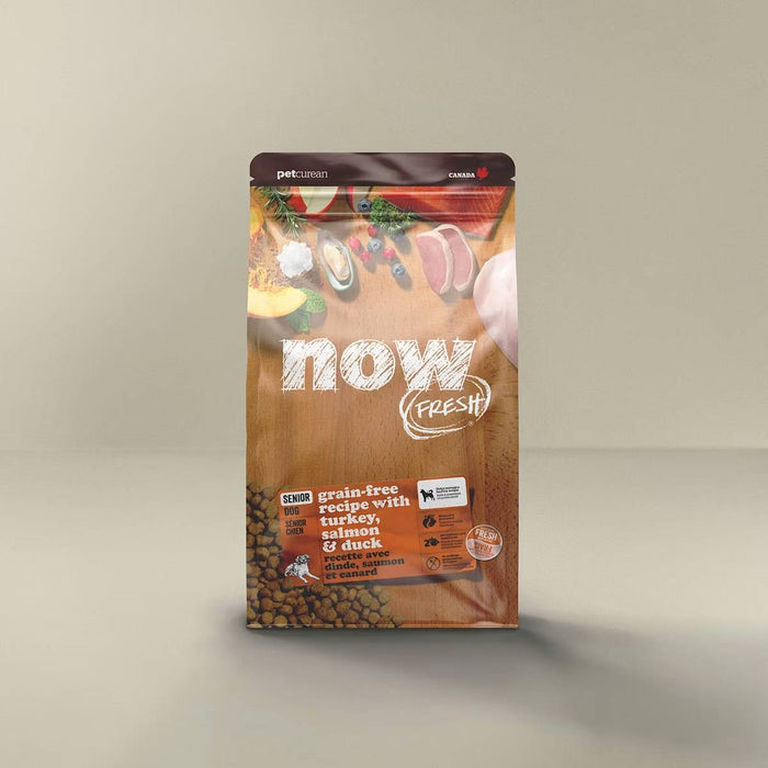 Petcurean Now Fresh Senior Turkey, Salmon & Duck Grain-Free Dry Cat Food
