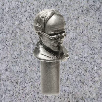 Peterson: PEWTER "THINKING MAN" PIPE TAMPER