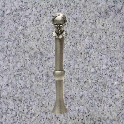 Peterson: PEWTER "THINKING MAN" PIPE TAMPER