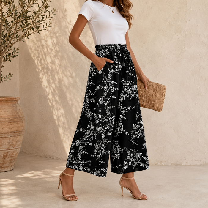 Petra™ Loose Wide-Leg Pocket Trousers