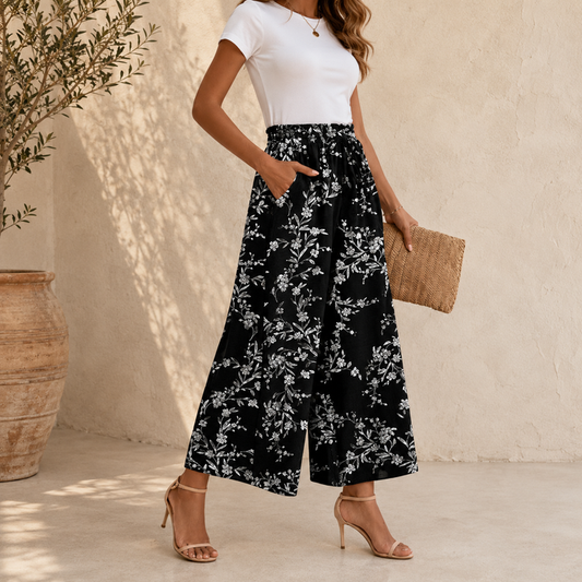 Petra™ Loose Wide-Leg Pocket Trousers