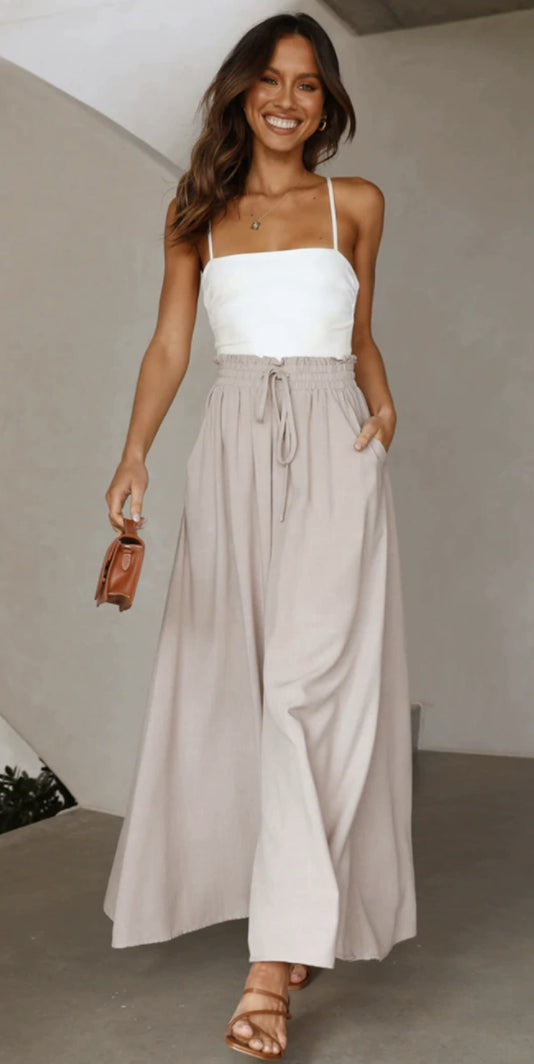 Petra™ Loose Wide-Leg Pocket Trousers