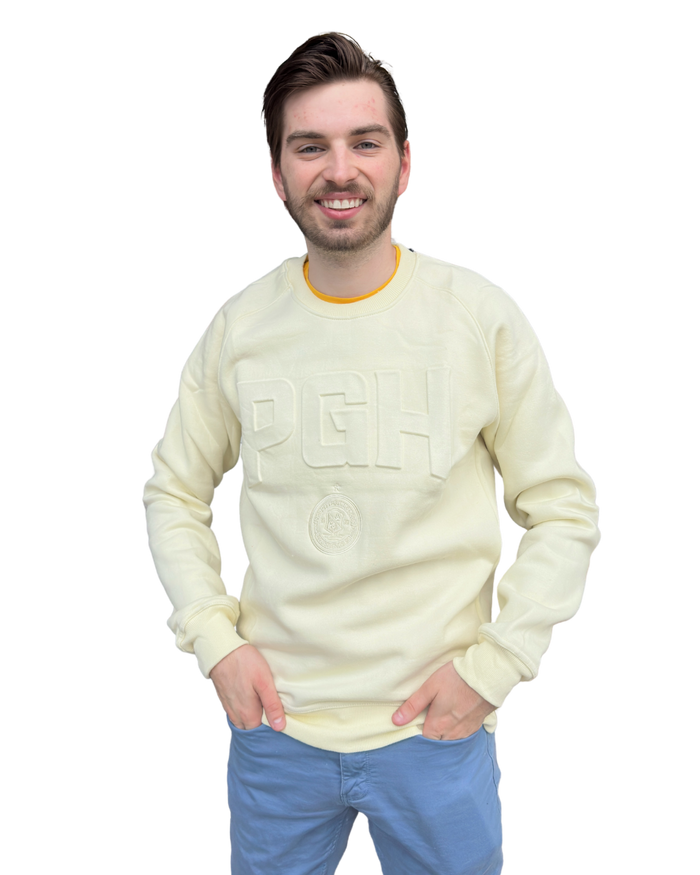 PGH Embossed Crewneck - Cream