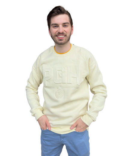 PGH Embossed Crewneck - Cream