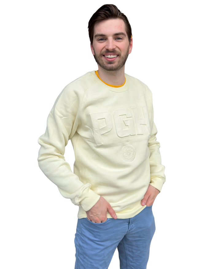 PGH Embossed Crewneck - Cream