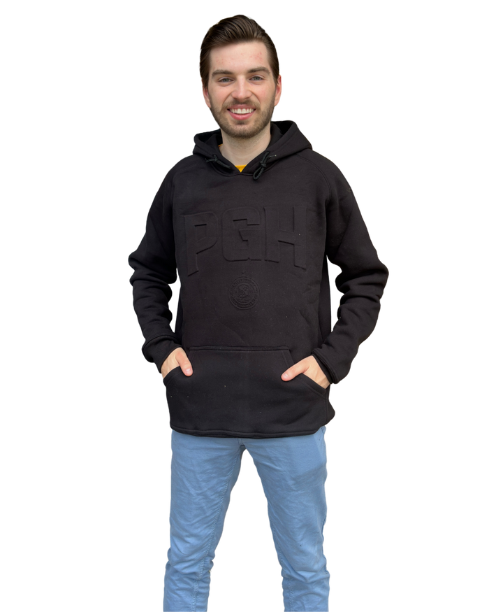PGH Embossed Hoodie - Black