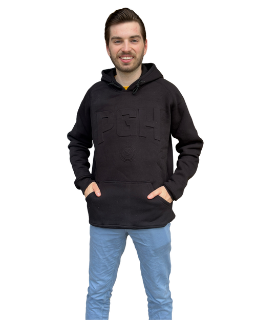 PGH Embossed Hoodie - Black