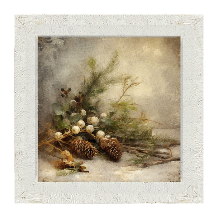 Pine and white berries