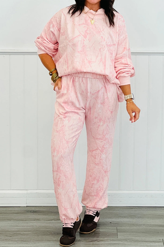 Pink Camo Print Jogger Pants Set  🇺🇸