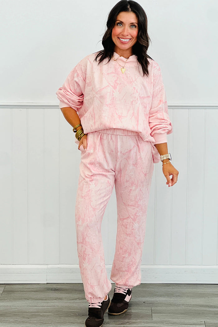 Pink Camo Print Jogger Pants Set  🇺🇸
