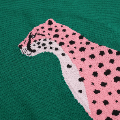 Pink Cheetah Knit Tee