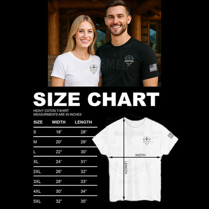 Psalm 144:1 Christian Military Tribute T-Shirt