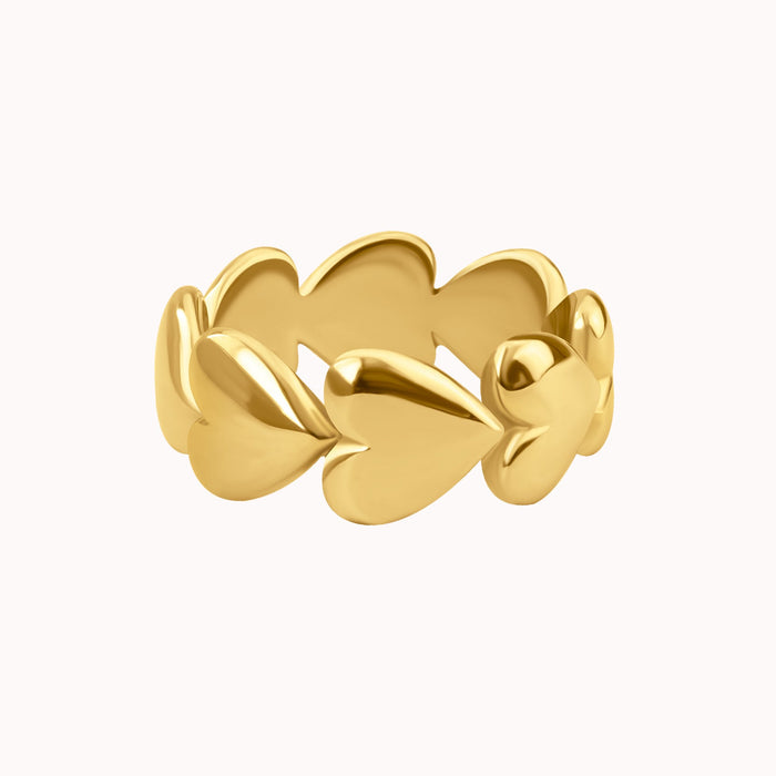 Puffy Hearts Ring