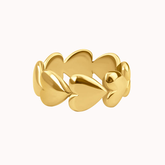 Puffy Hearts Ring