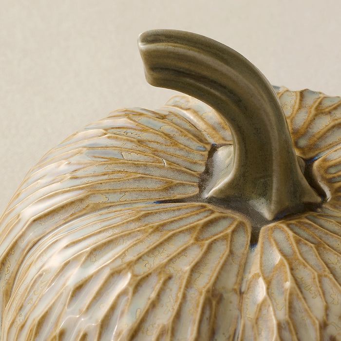 Close-up details of the one-of-a-kind pumpkin.