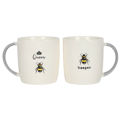 Queen Bee and Bee Keeper Mug Set 🇬🇧