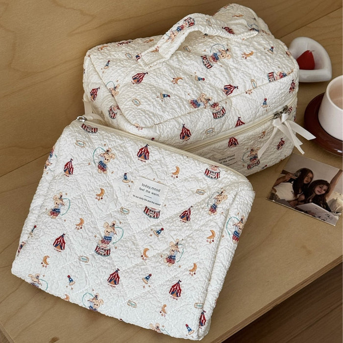 Rabbit Paradise Makeup Bag Travel Portable Large-Capacity Toiletry Bag 🇨🇳