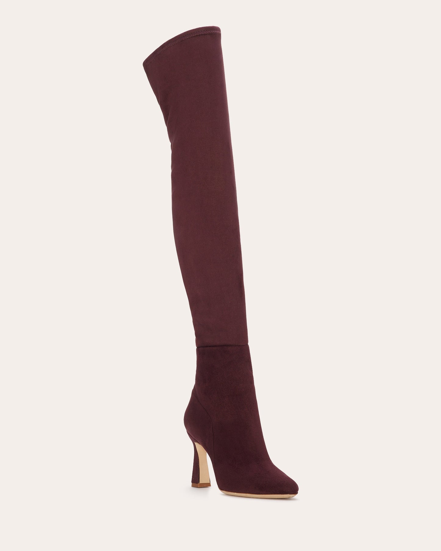 Dara Suede Over-The-Knee Boots | BURGUNDY SUEDE