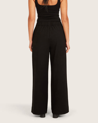 Relaxed Leg Pants - Short - Black