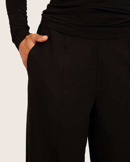 Relaxed Leg Pants - Short - Black