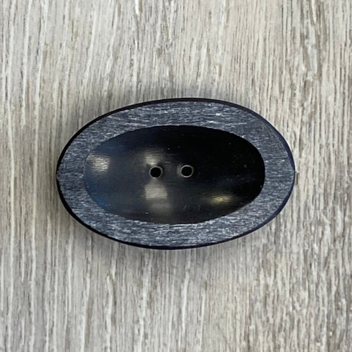 Renaissance BlueMoon Large Oval Horn Button 45mm