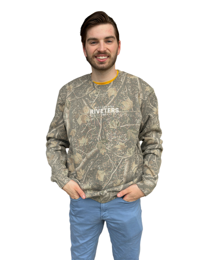 Riveters Deadwood Camo Crewneck