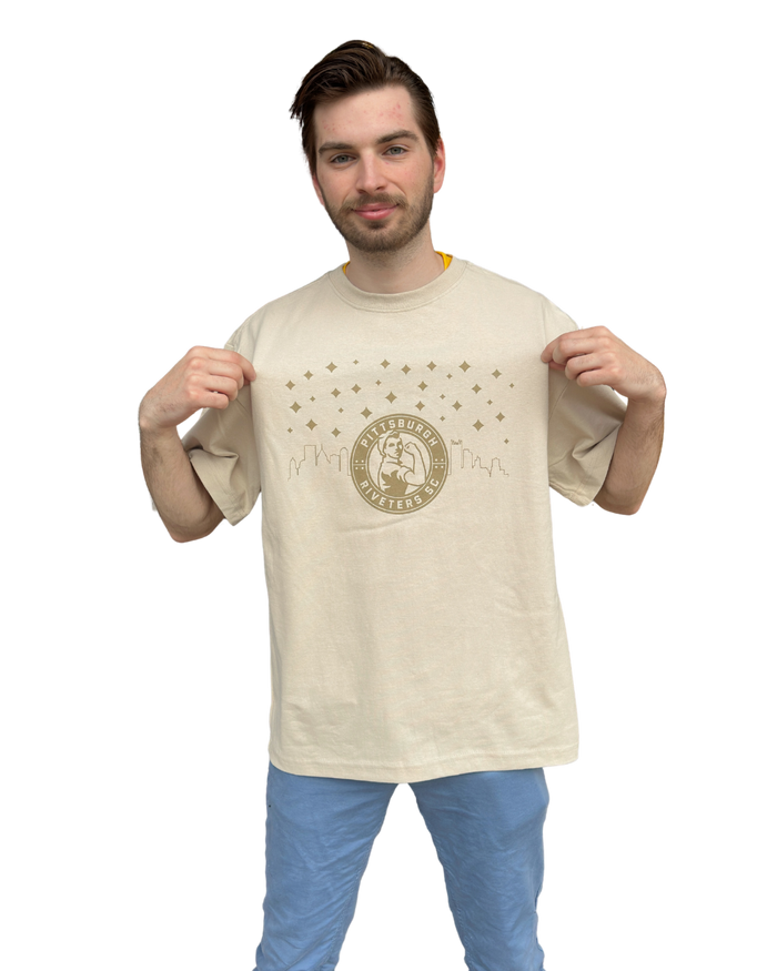 Riveters Skyline District HW Tee - Bone