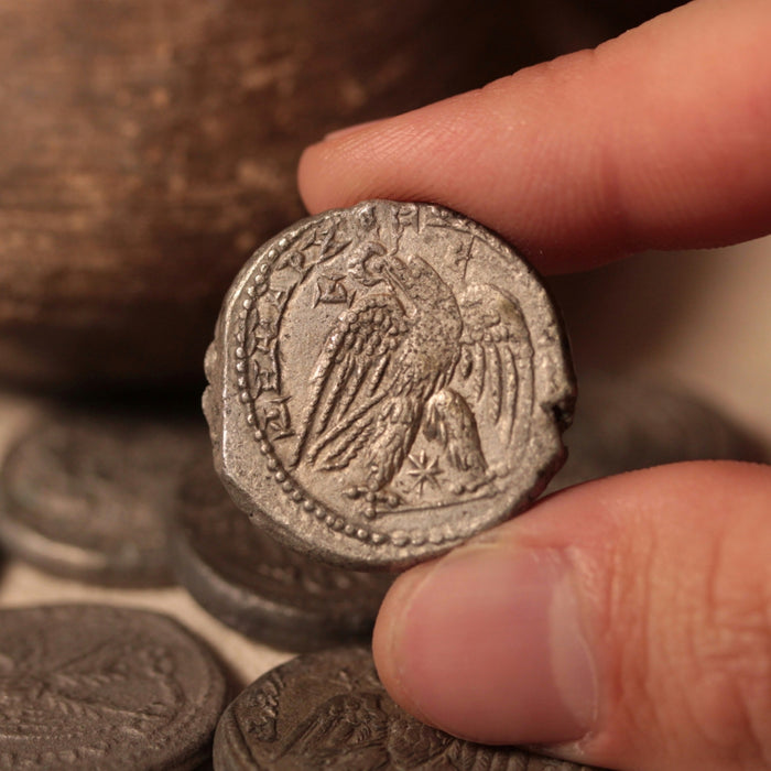 Roman Syria, Provincial Tetradrachm with Eagle - c. 193 to 235 CE - Roman Empire