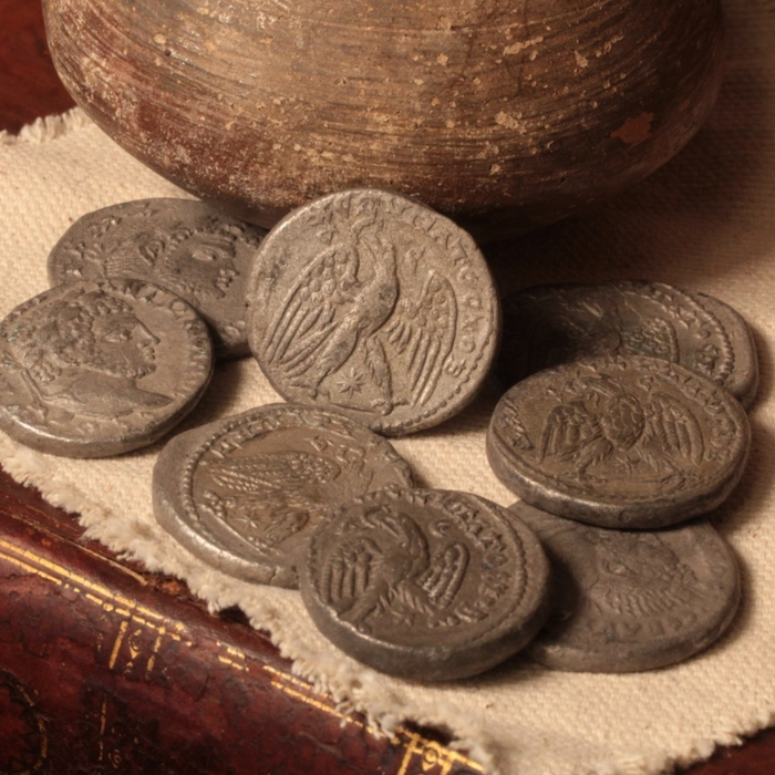 Roman Syria, Provincial Tetradrachm with Eagle - c. 193 to 235 CE - Roman Empire