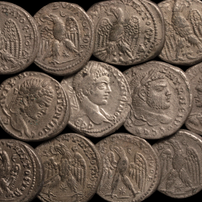 Roman Syria, Provincial Tetradrachm with Eagle - c. 193 to 235 CE - Roman Empire