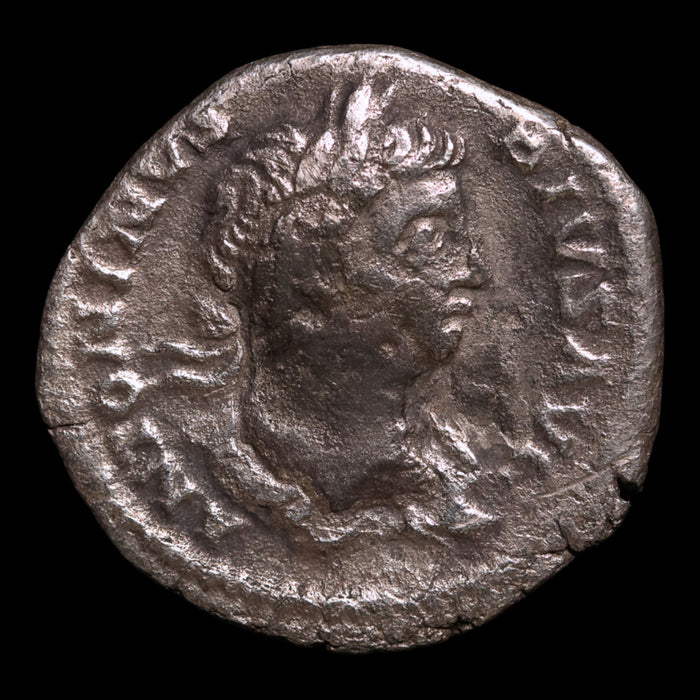 Rome, Emperor Caracalla, AR Denarius, Sol or Emperor Reverse - 210 to 222 CE - Roman Empire