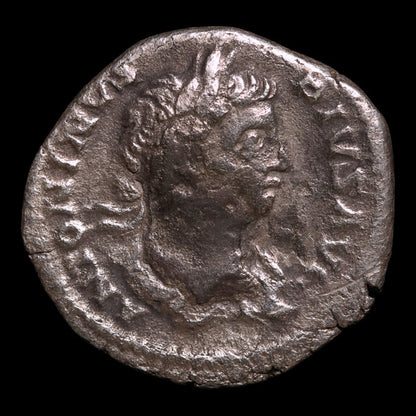Rome, Emperor Caracalla, AR Denarius, Sol or Emperor Reverse - 210 to 222 CE - Roman Empire