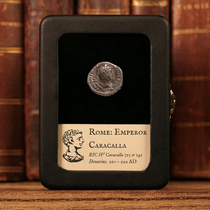 Rome, Emperor Caracalla, AR Denarius, Sol or Emperor Reverse - 210 to 222 CE - Roman Empire