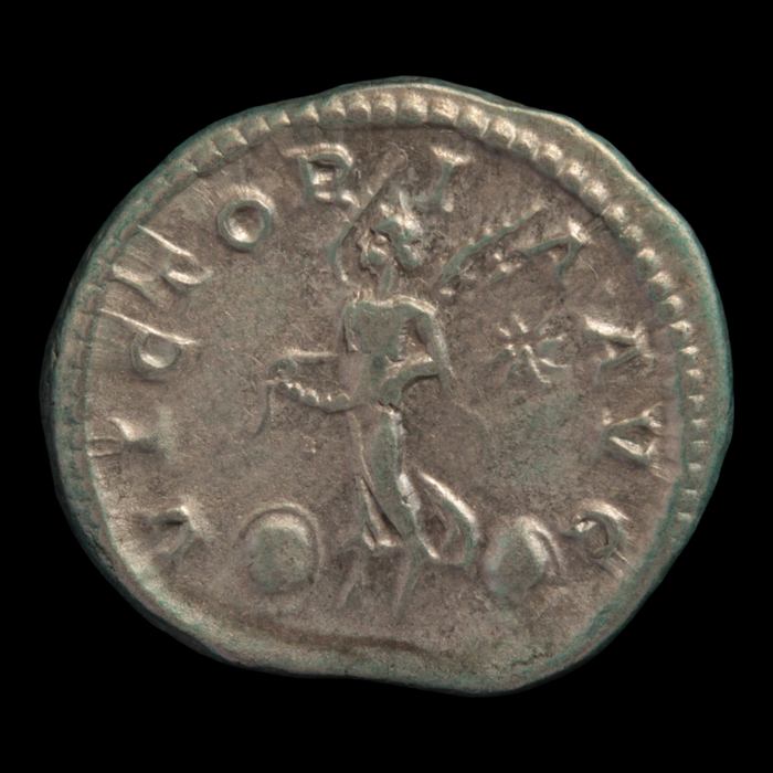 Rome, Emperor Elagabalus, Silver Denarius, Victory Reverse - 218 to 222 CE - Roman Empire