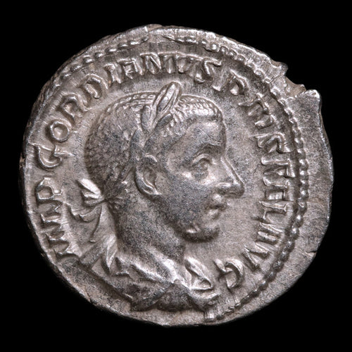 Rome, Emperor Gordian III, AR Denarius, Securitas (Goddess of Security) - 241 CE - Roman Empire