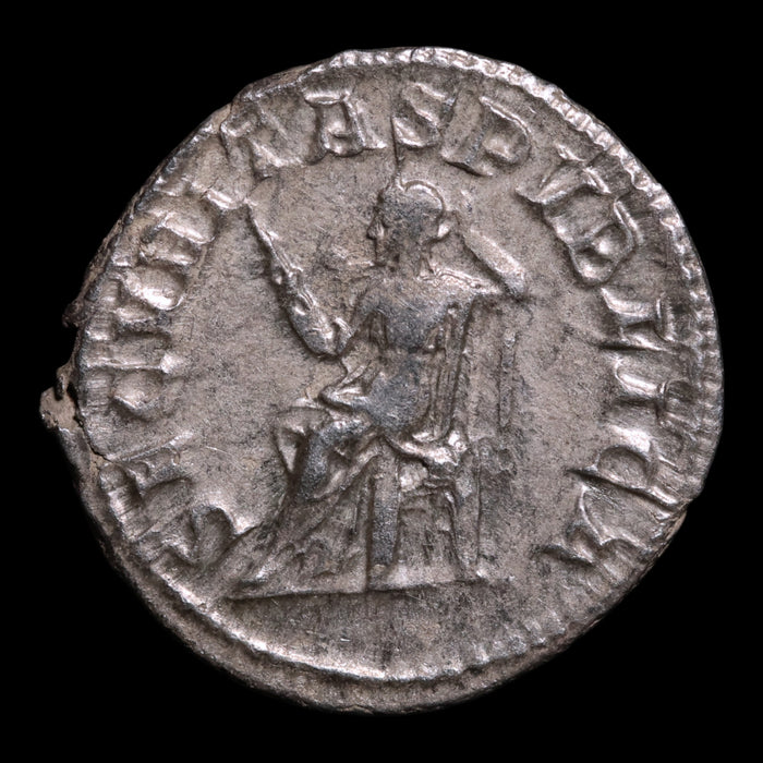Rome, Emperor Gordian III, AR Denarius, Securitas (Goddess of Security) - 241 CE - Roman Empire
