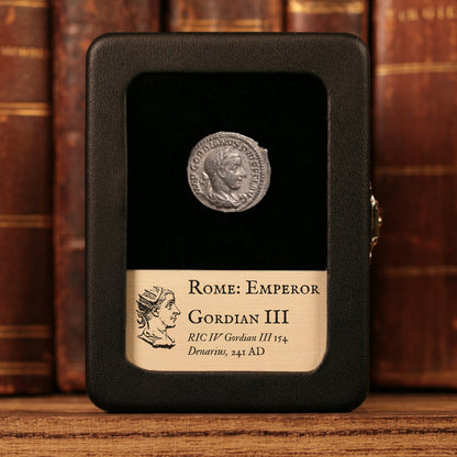 Rome, Emperor Gordian III, AR Denarius, Securitas (Goddess of Security) - 241 CE - Roman Empire