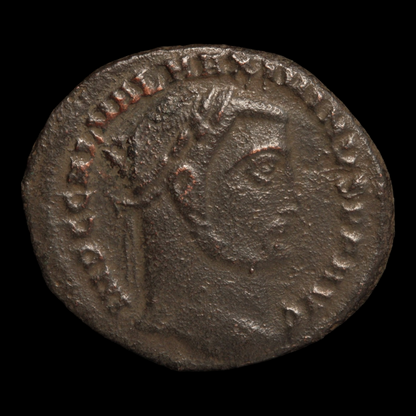 Rome, Emperor Maximinus Daia, Bronze AE2, Genius Reverse - 308 to 310 CE - Roman Empire