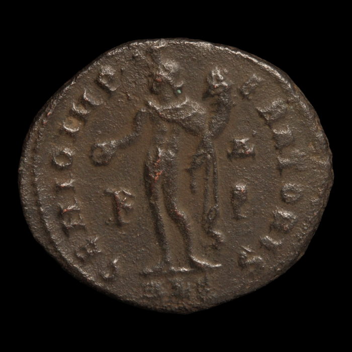 Rome, Emperor Maximinus Daia, Bronze AE2, Genius Reverse - 308 to 310 CE - Roman Empire
