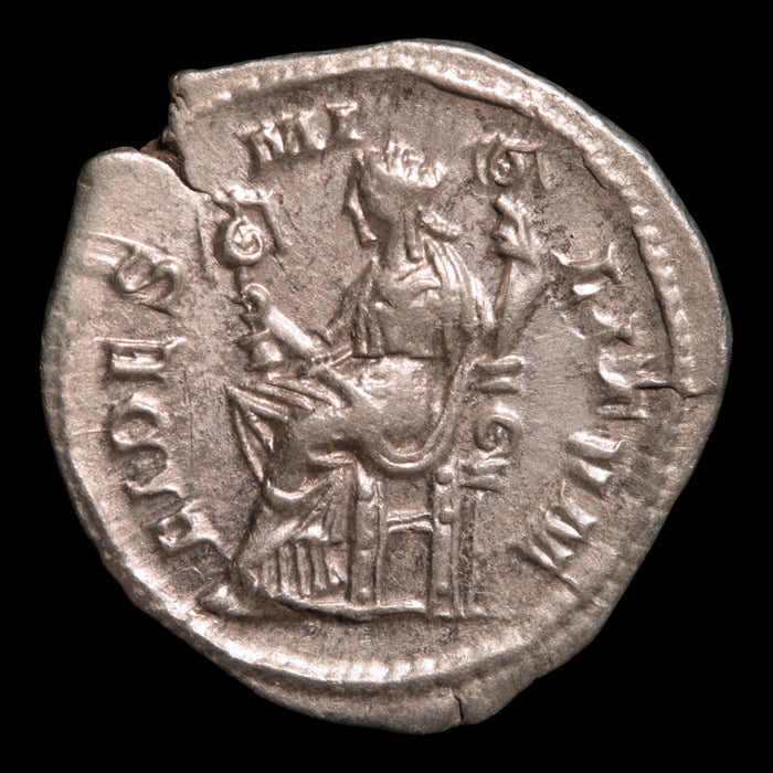 Rome, Emperor Severus Alexander, Denarius, Fides (Goddess of Faith) Reverse - 228 to 231 CE - Roman Empire