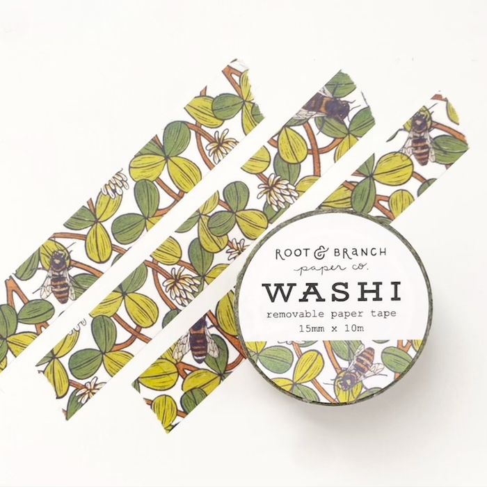 Root & Branch Paper Co. - White Clover Washi Tape