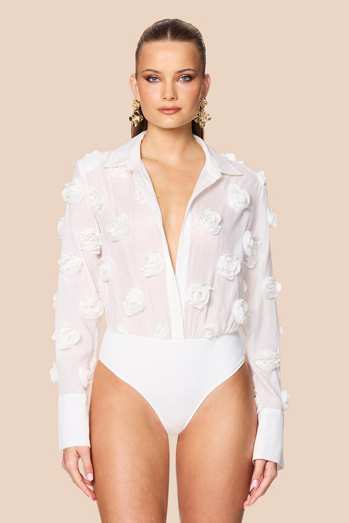 Nookie Roselie Bodysuit - White