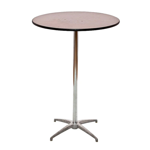 Round Pedestal Bar Height Table - 30"
